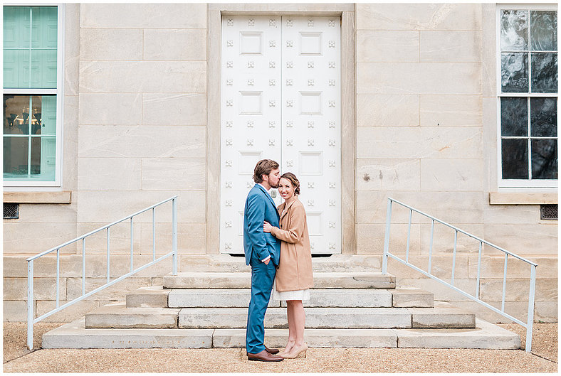 Tate and Justin Downtown Raleigh Engagement
