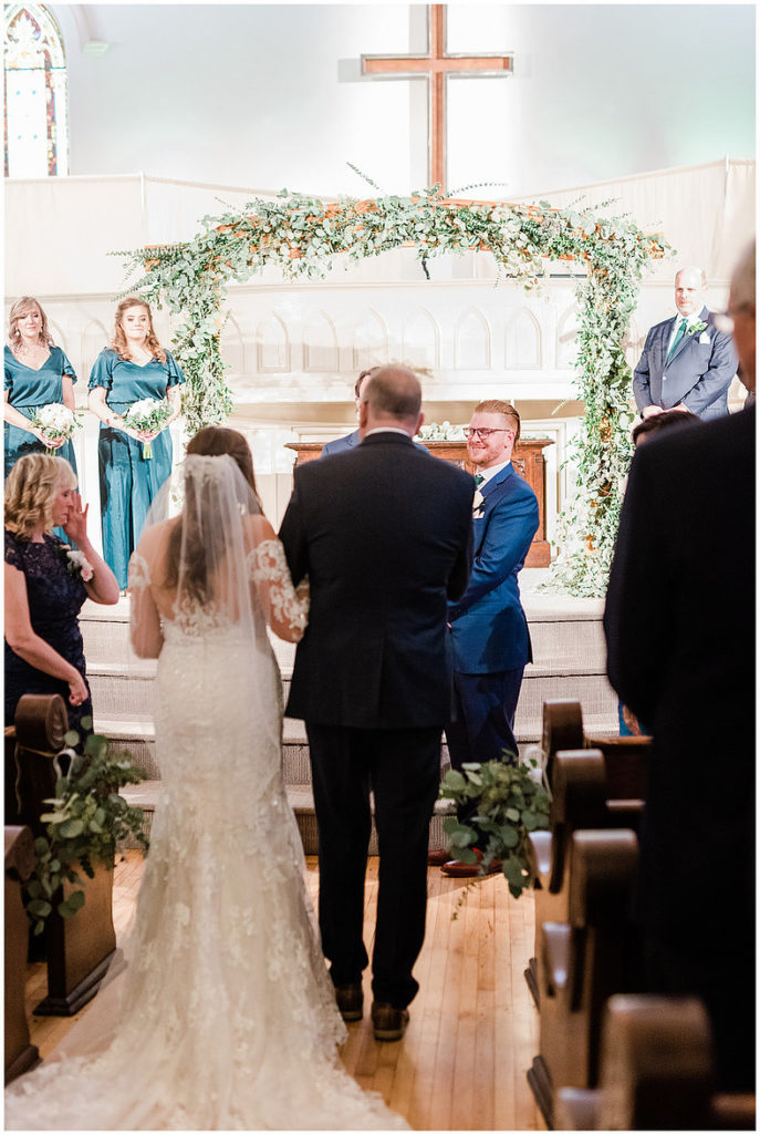 Brittany and Trey The Cannon Room Downtown Raleigh Winter Wedding