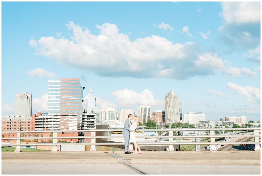 Catherine and Nick Downtown Raleigh Engagement Session