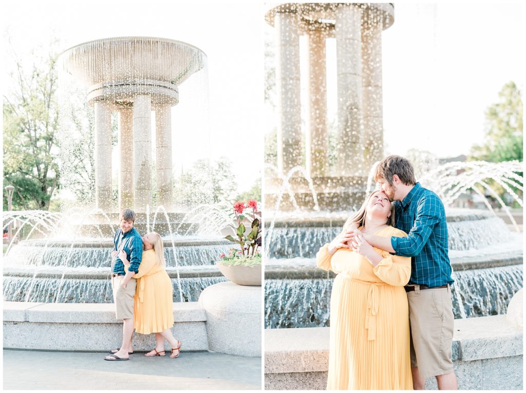 Mercedes & Taylor Downtown Cary Engagement