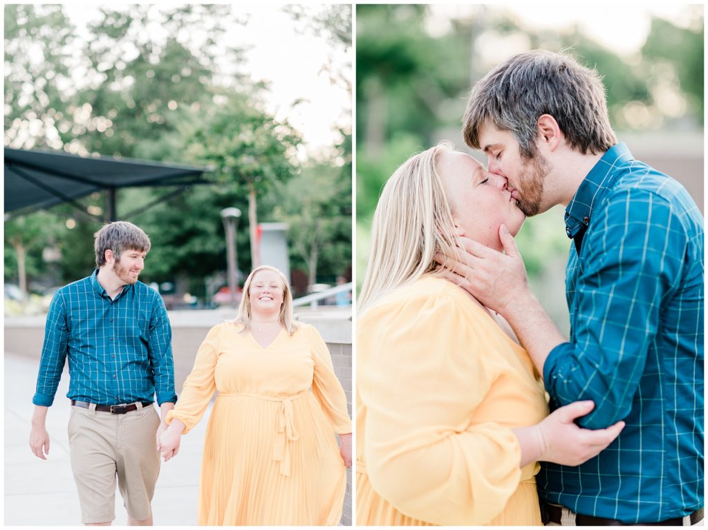 Mercedes & Taylor Downtown Cary Engagement