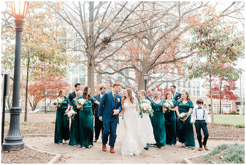 Brittany and Trey The Cannon Room Downtown Raleigh Winter Wedding