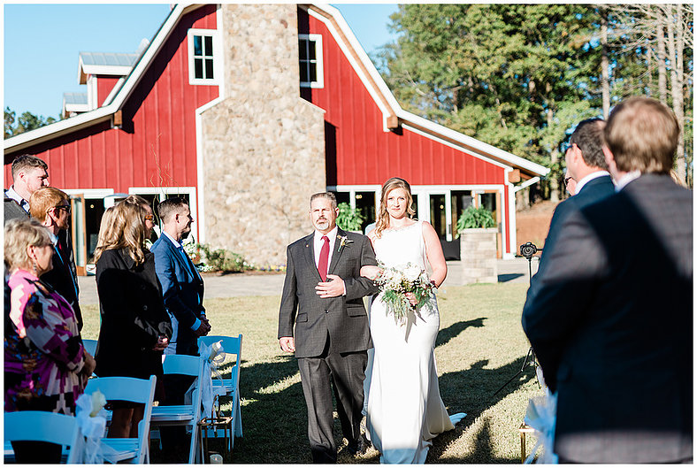 Maureen and Ryan Pavilion at Carriage Farm Fall Raleigh Wedding