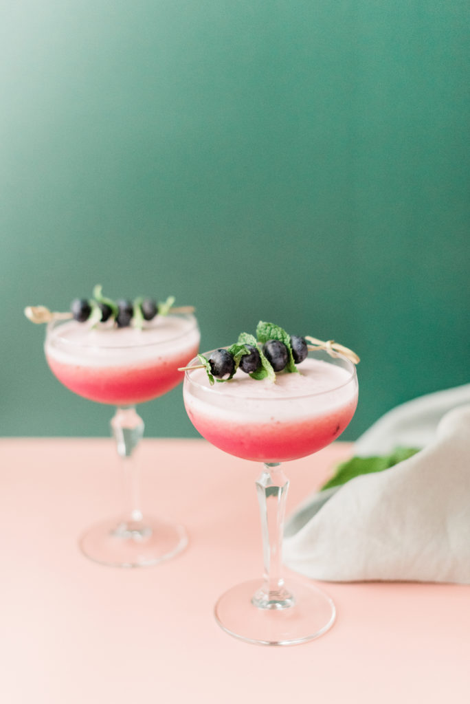 Blueberry Gin Sours